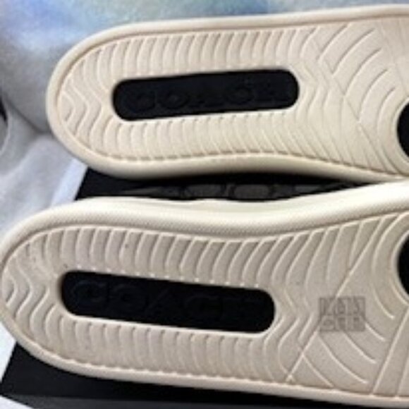 Coach "Westlyn Jacquard" slip on sneaker in Charcoal New in Box Size 8-1/2 - Picture 7 of 11